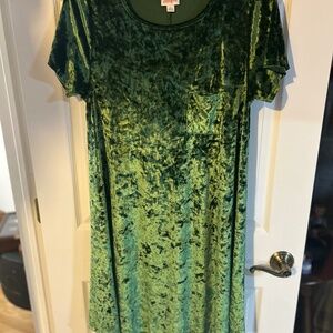 Lularoe Green Carly Swing Dress